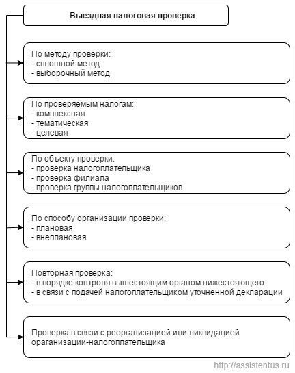 Классификация выездных налоговых проверок